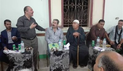 فى عزبة العسكر شعيب يلتقى بالجماهير ويشيد بمحافظات القناه لمياه الشرب