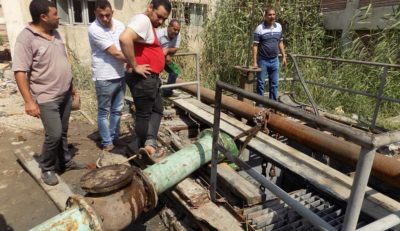محافظات القناه تجرى صيانه لمحطة s 10 وتطهر شبكات الزهور ببورسعيد
