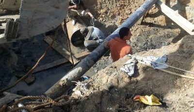مياه القناه تنهى اصلاح الخط التبادلى 700مم وتتابع الأمطار بالقطاعات