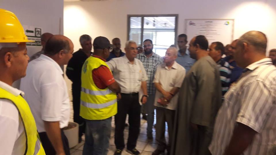 فى أولى جولاته التفقديه الصحصاح لابد أن نعمل لتكون مياه القناه الأولى فى كل شئ