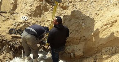 مياه القناة تنهى أعمال تطهير الشبكات وإصلاح خط المياه العكرة