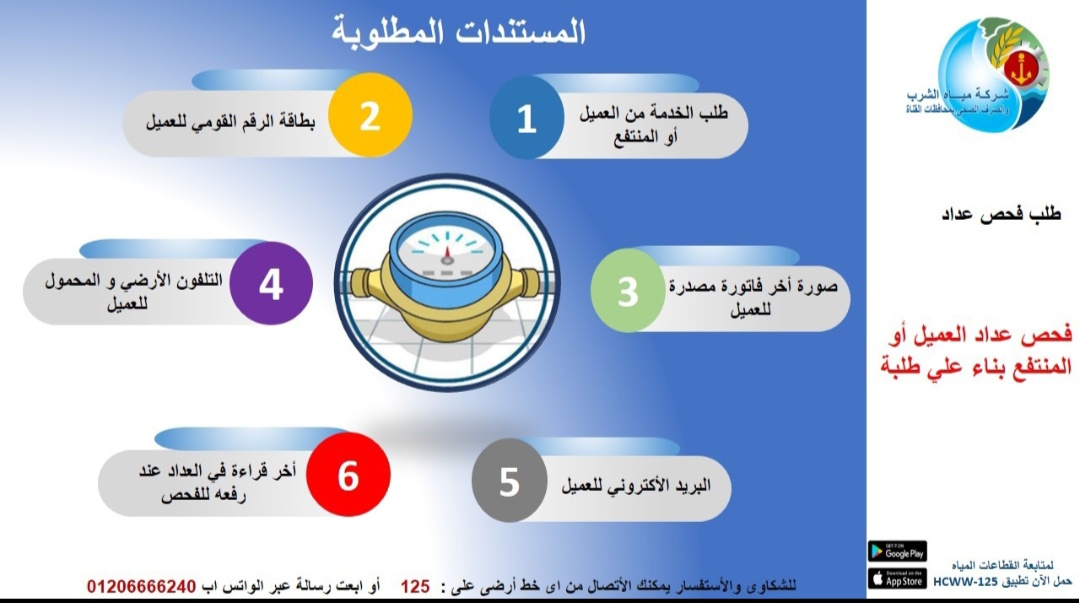 طلب فحص عداد