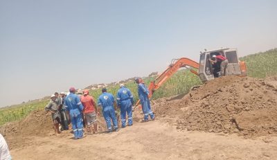 استجابة سريعة لشكاوى اهالي ترعة عبد ربه بقرية جلبانة بالاسماعيلية