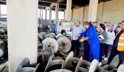 رئيس مياه القناة يتفقد أعمال الاحلال والتجديد بمحطة معالجة mk بمحافظة بورسعيد