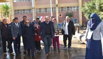 محافظ بورسعيد ورئيس مياه القناة يتفقدان محطة رفع صرف صحى A28 ومحطة معالجة بورسعيد MK.