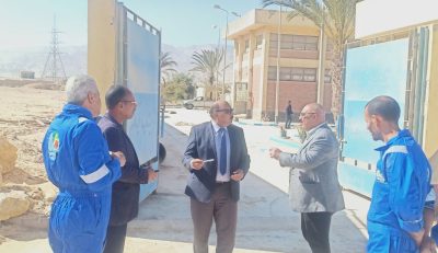 رئيس مياه محافظات القناة يتفقد رافع مياه السماد بمحافظة السويس